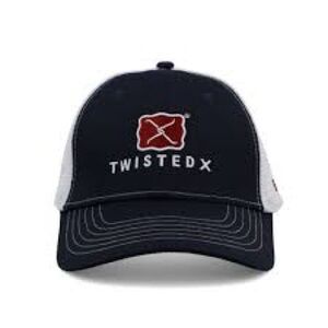 Twisted X Unisex Navy and White Buckle Mesh Adjustable Cap